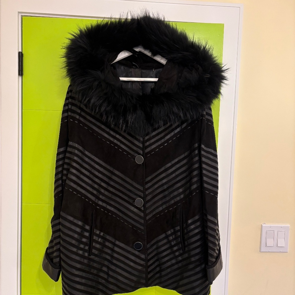 Suede coat